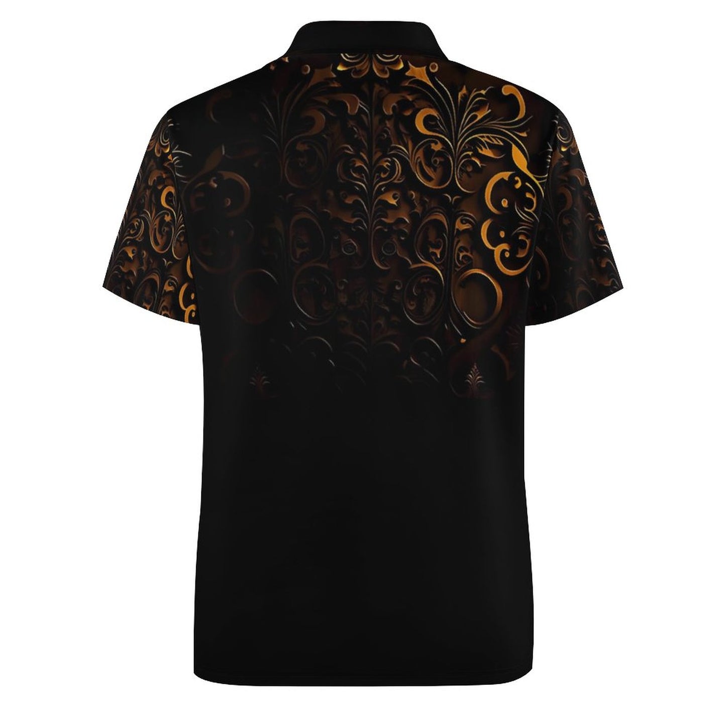 Custom Polo Shirts with All-Over printing Design Straight B612