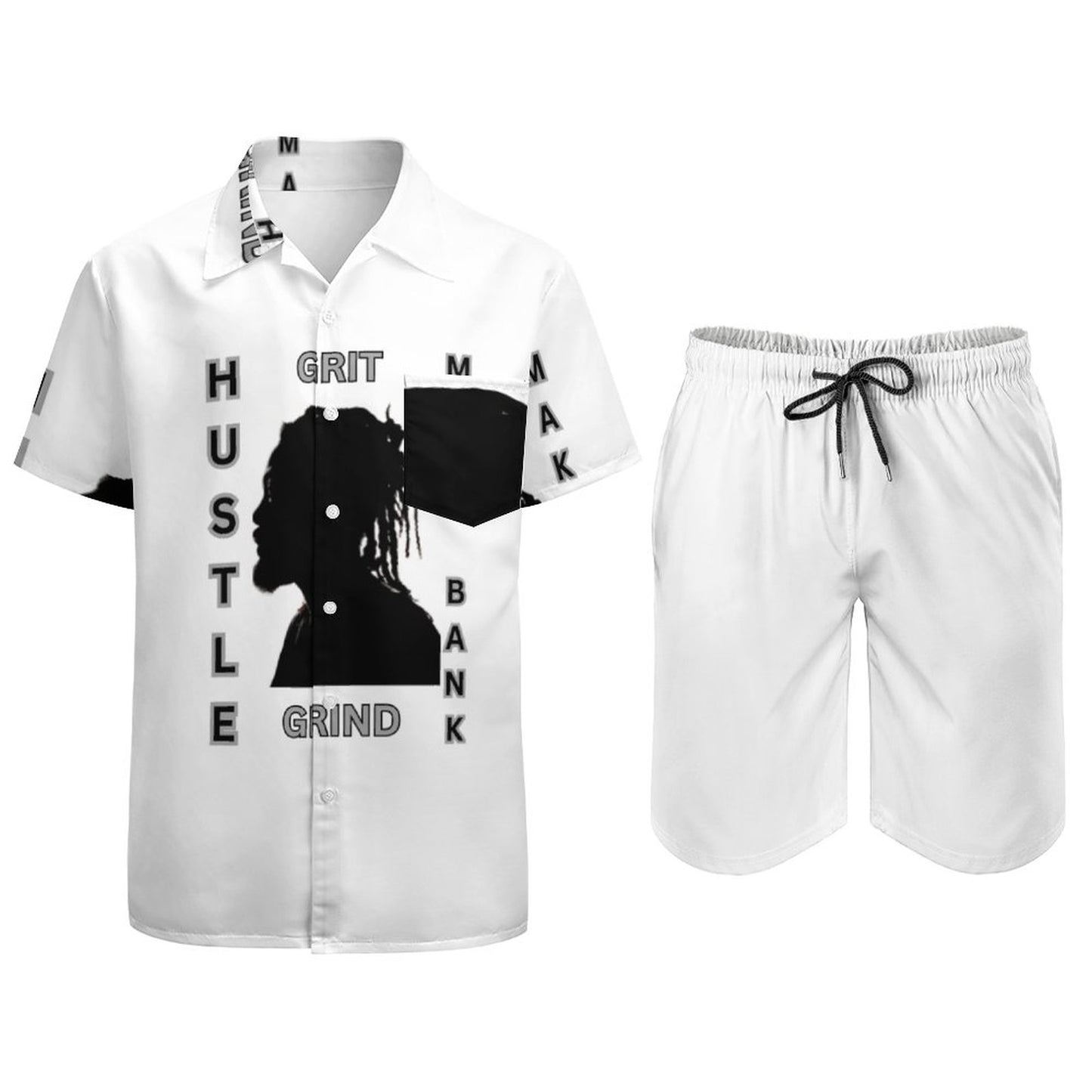 Hawaiian Print Suits for Men (All-Over Printing)