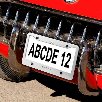 License Plate Frames with 4 Round Holes (1 Pair)