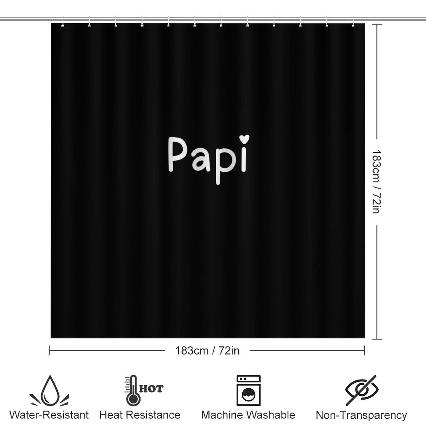 Shower Curtain Set with 3 Rugs