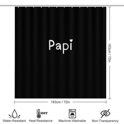 Shower Curtain Set with 3 Rugs