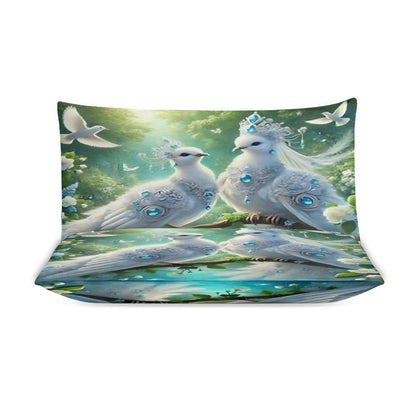3-Piece Bedding Set-86"×70"/ 218×177cm (Dual-sideded Printing)