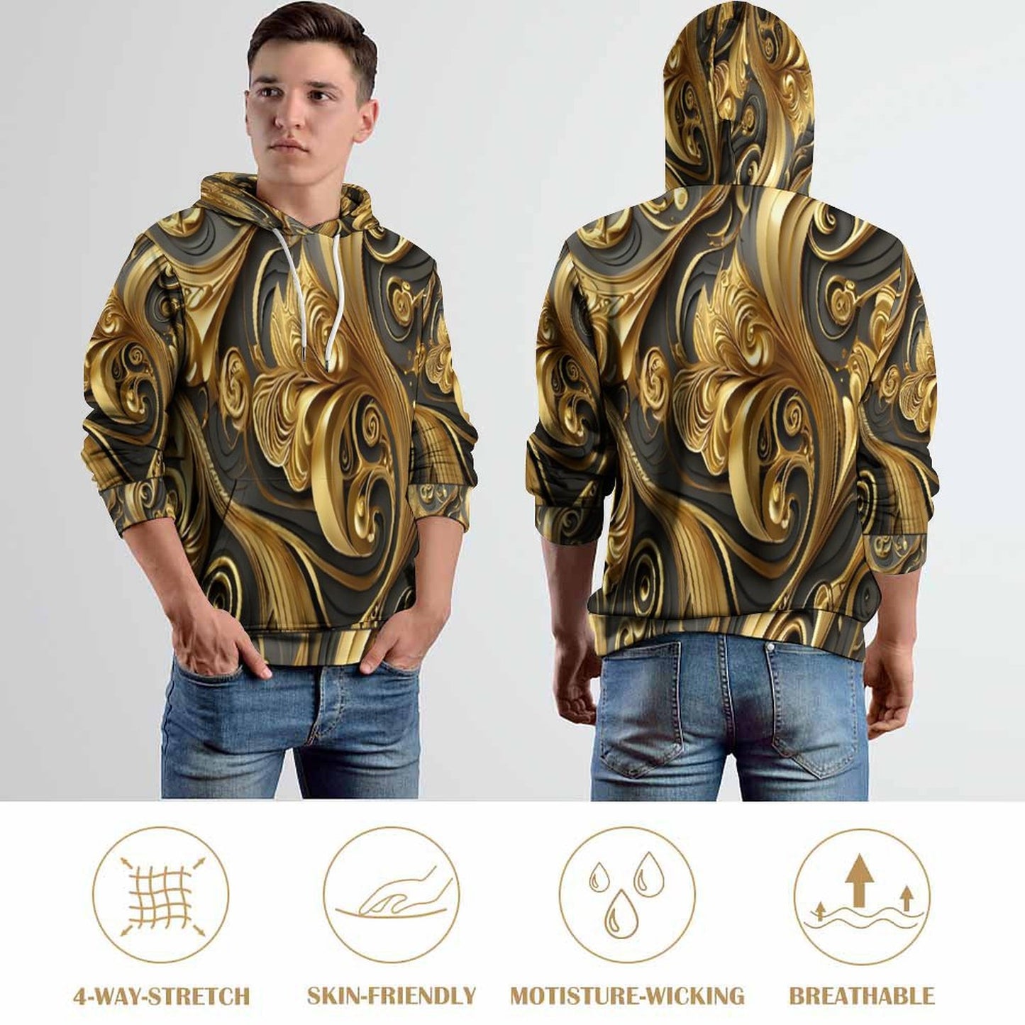 280gsm Custom Hoodie No Minimum with Double-layer Cap