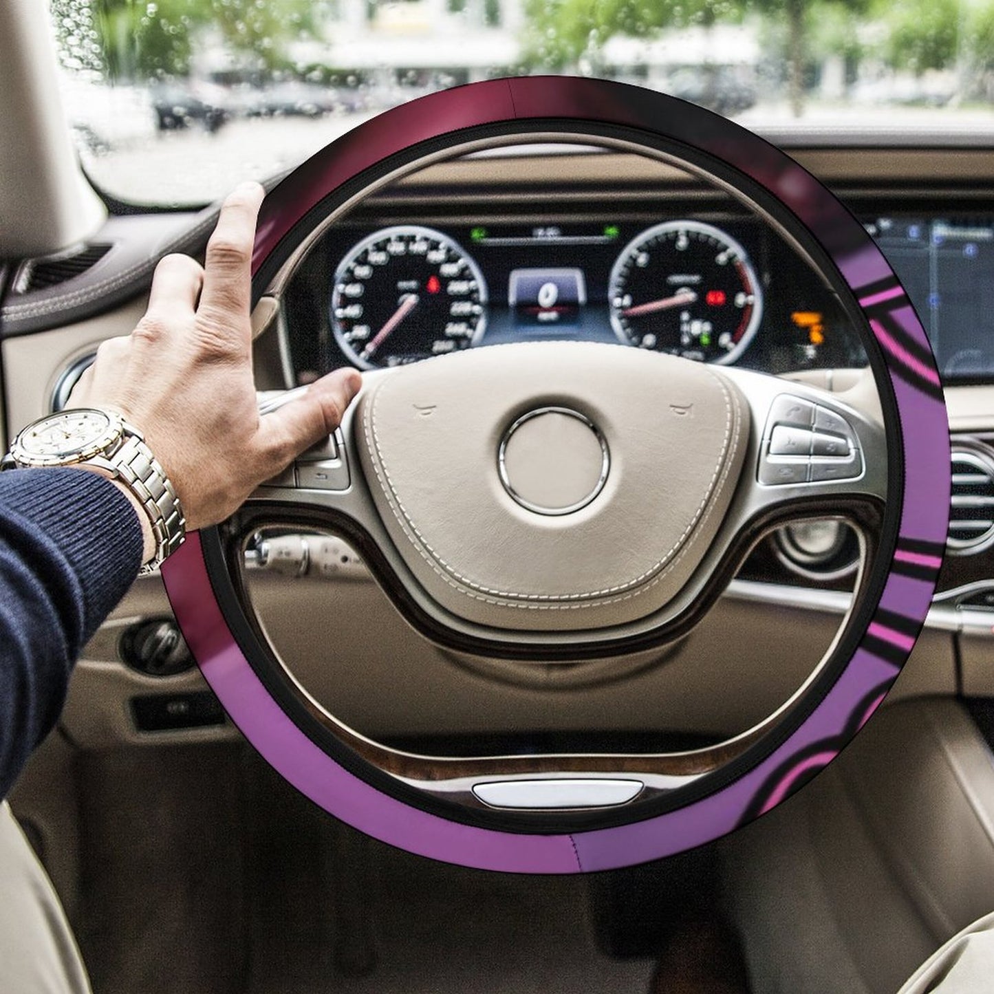 Car Steering Wheel Cover
