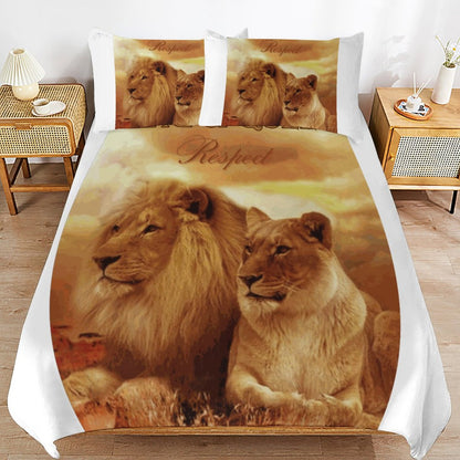 3-Piece Bedding Set-90"x90"/ 229x229cm (Dual-sided Printing)