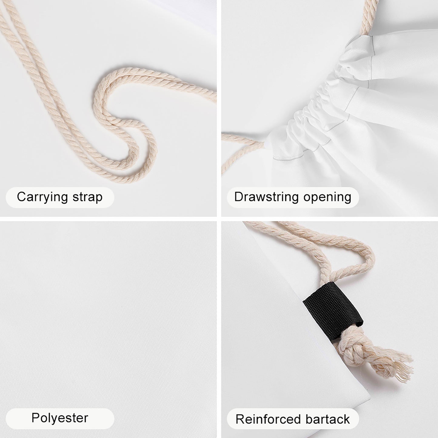 DTG Drawstring Backpack(One-sided Printing)