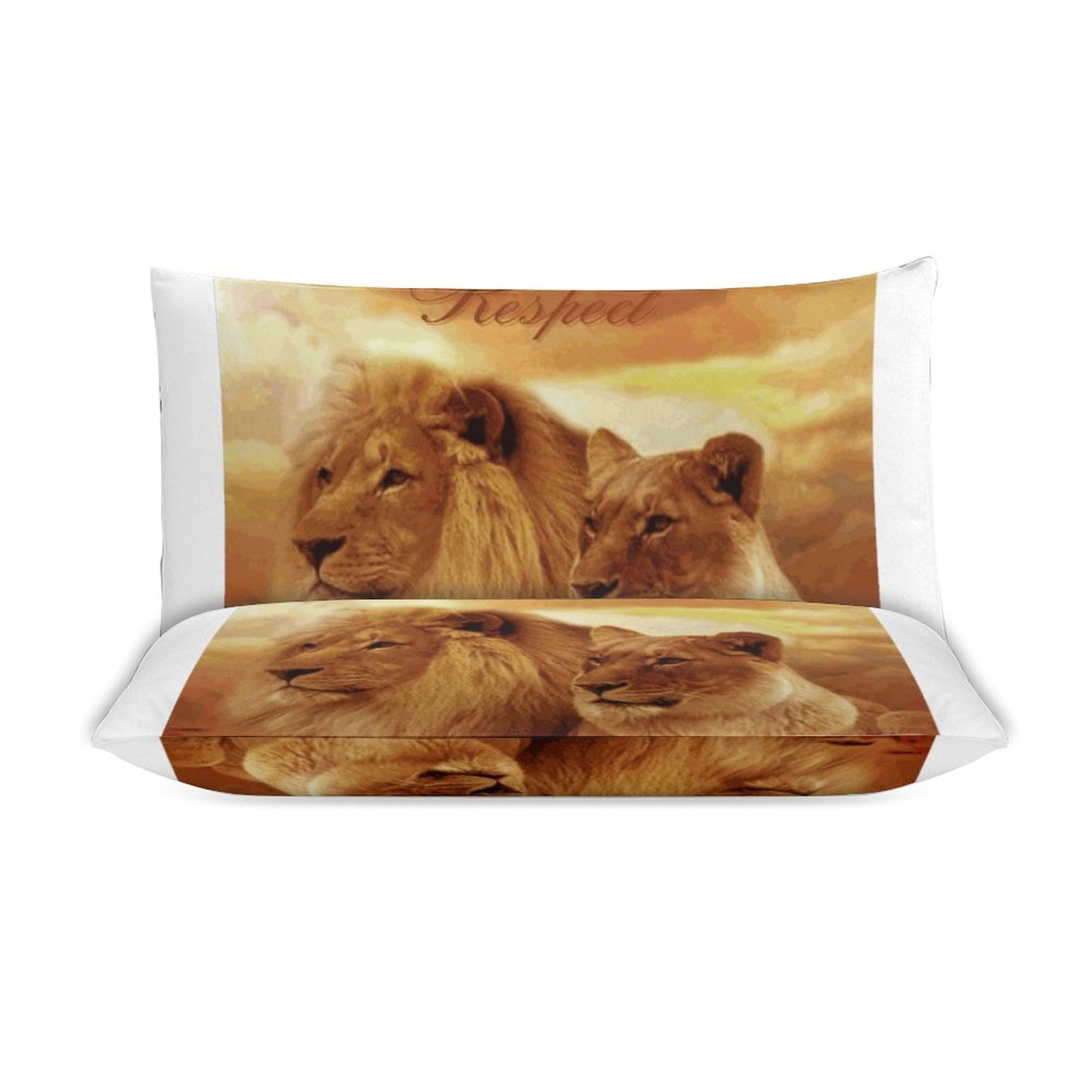 3-Piece Bedding Set-86"×70"/ 218×177cm (Dual-sidede Printing)