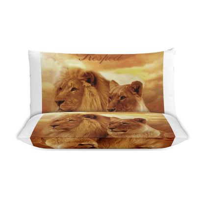 3-Piece Bedding Set-86"×70"/ 218×177cm (Dual-sidede Printing)