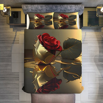 3-Piece Bedding Set-90"x90"/ 229x229cm (Dual-sided Printing)