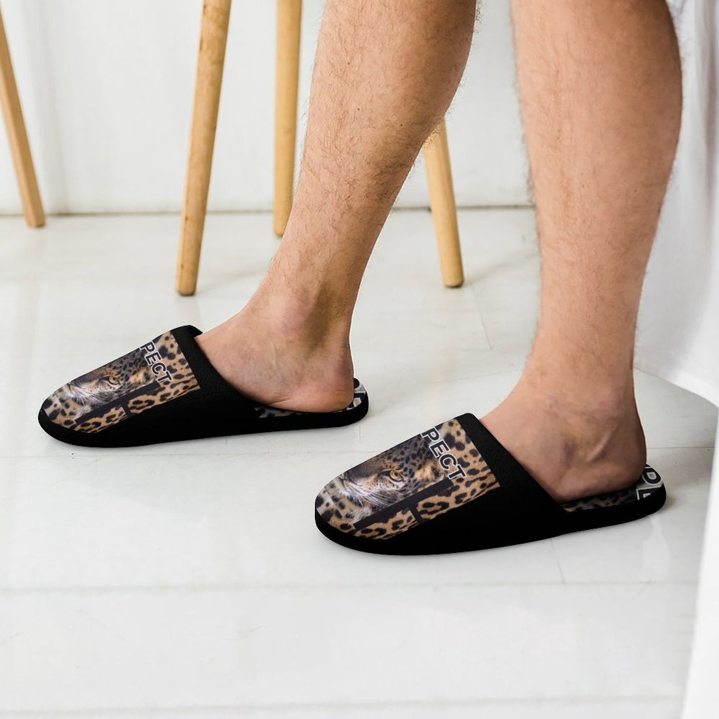 Flannel Men's Cotton Slippers
