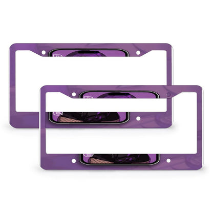 License Plate Frames with 4 Round Holes (1 Pair)
