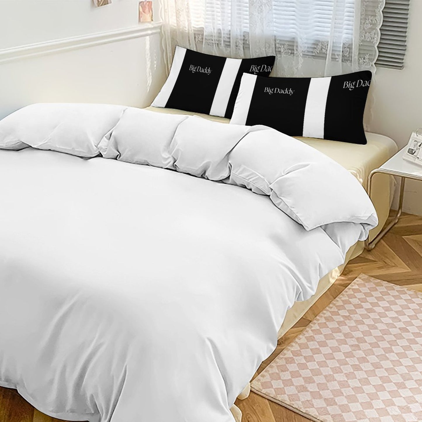 3-Piece Bedding Set-86"×70"/ 218×177cm (Dual-sidede Printing)