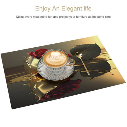 ROSE IN GOLD PVC Placemats