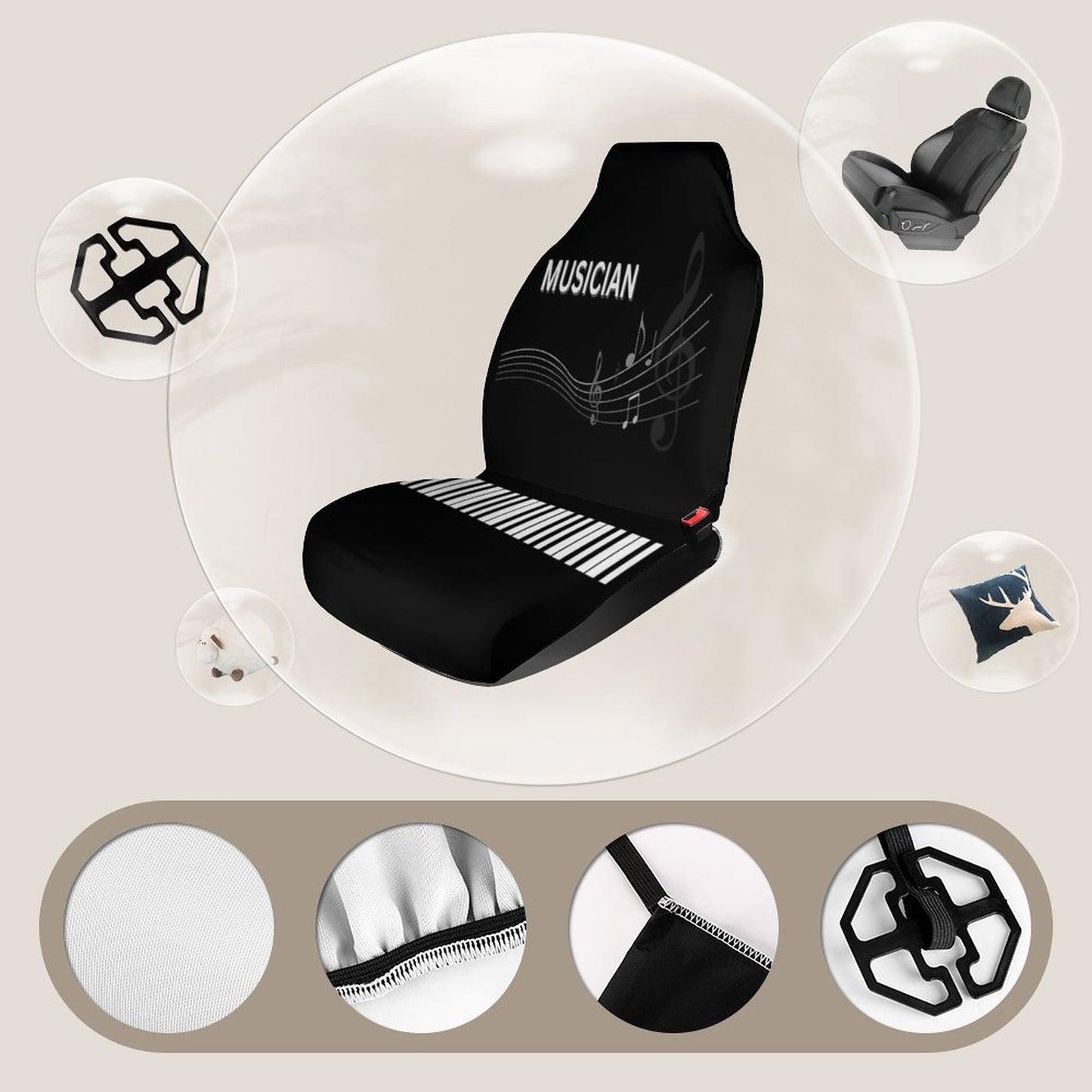 Car Seat Cover Protector-MUSICIAN