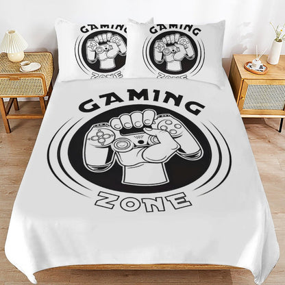 3-Piece Bedding Set-86"×70"/ 218×177cm (Dual-sideded Printing)
