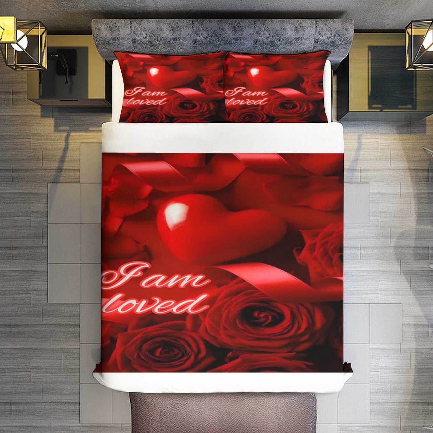 3-Piece Bedding Set-102"x90"/ 259x229cm (Dual-sided Printing)