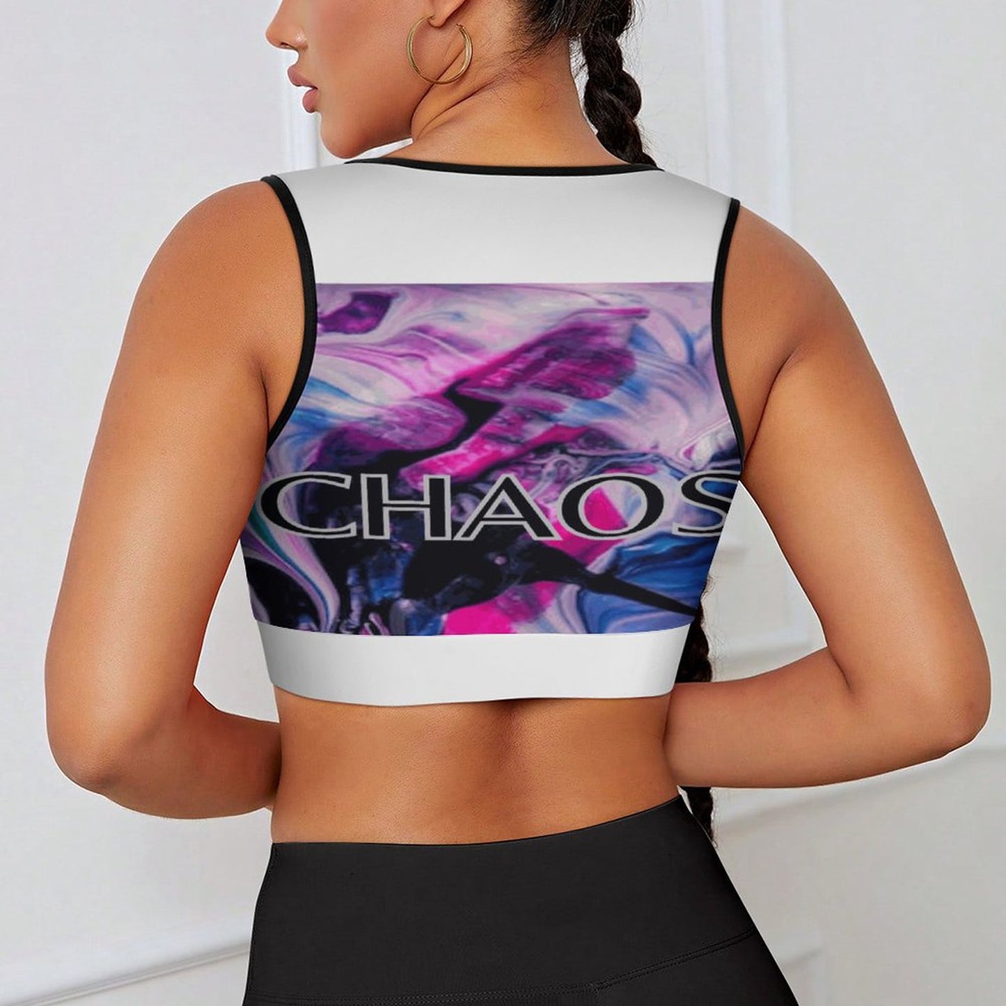 CHAOS Yoga Tank Top (white)-SMALL-2XL