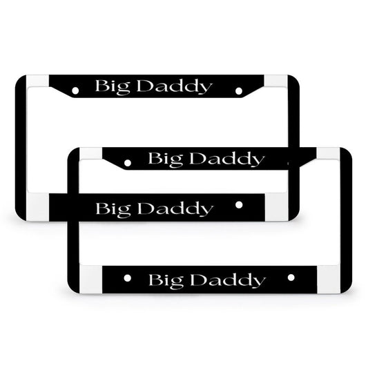 License Plate Frames with 4 Round Holes (1 Pair)