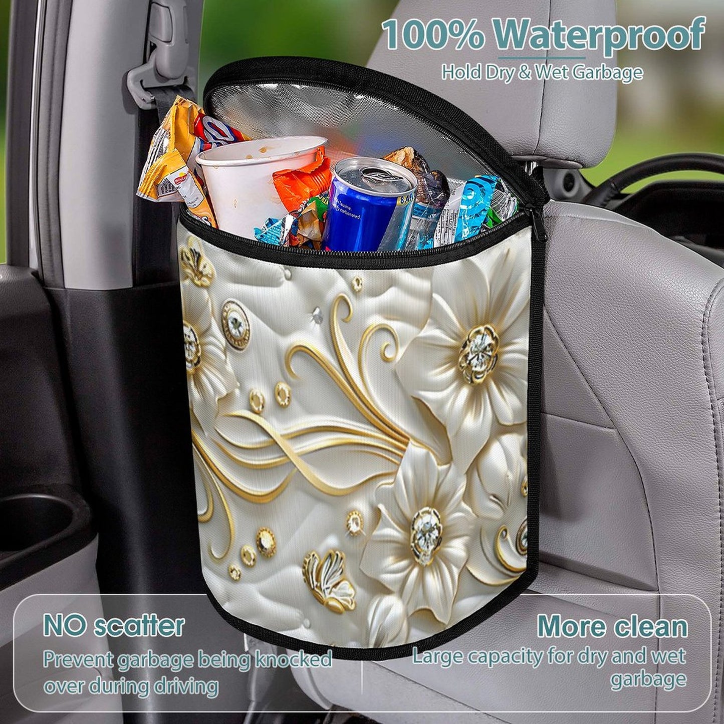 Collapsible Car Trash Bin