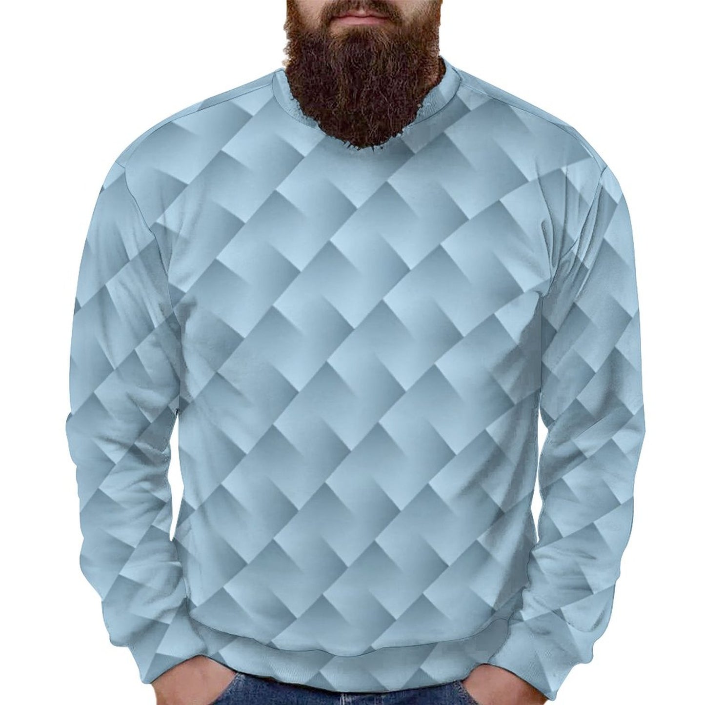 250gsm Round Neck Men's Sweatshirt 4T35 (All-Over Printing)