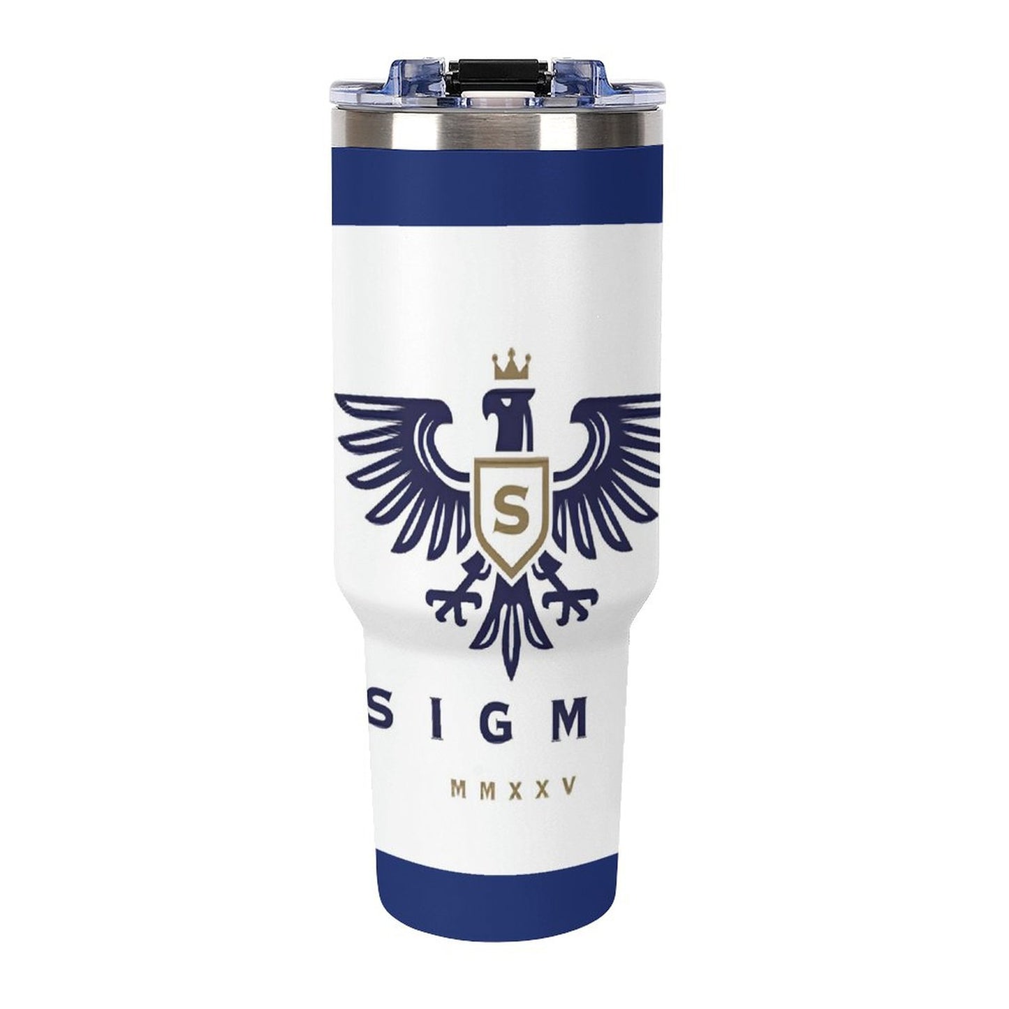 40oz Insulated Tumbler with Handle and Straw