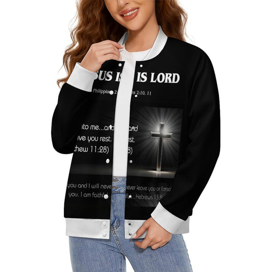 180gsm Women's Baseball Jacket(All-Over Printing)