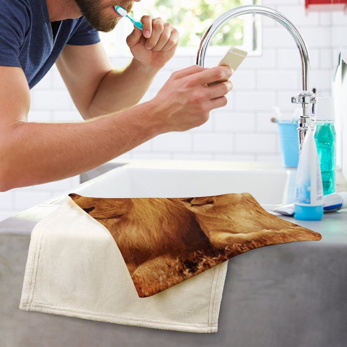 Coral Velvet Towel