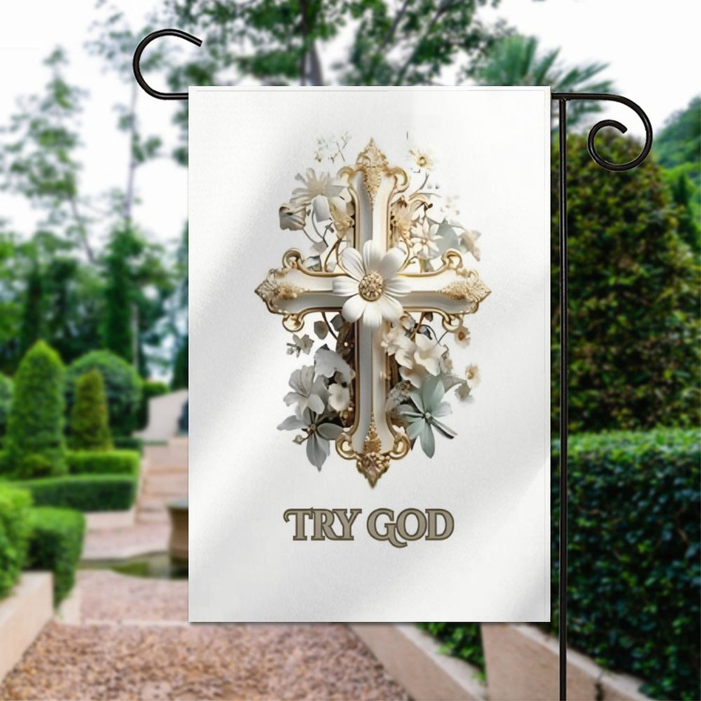 Garden Flag (2 Pics on 2 Sides)-12"x18"