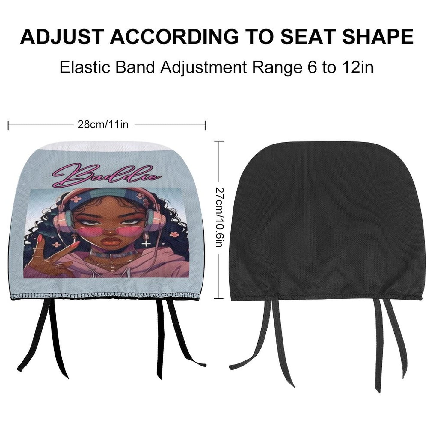 Custom Car Headrest Covers