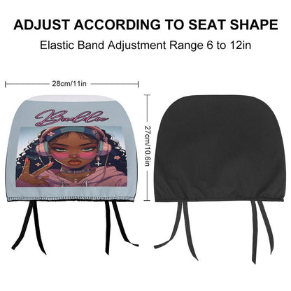 Custom Car Headrest Covers