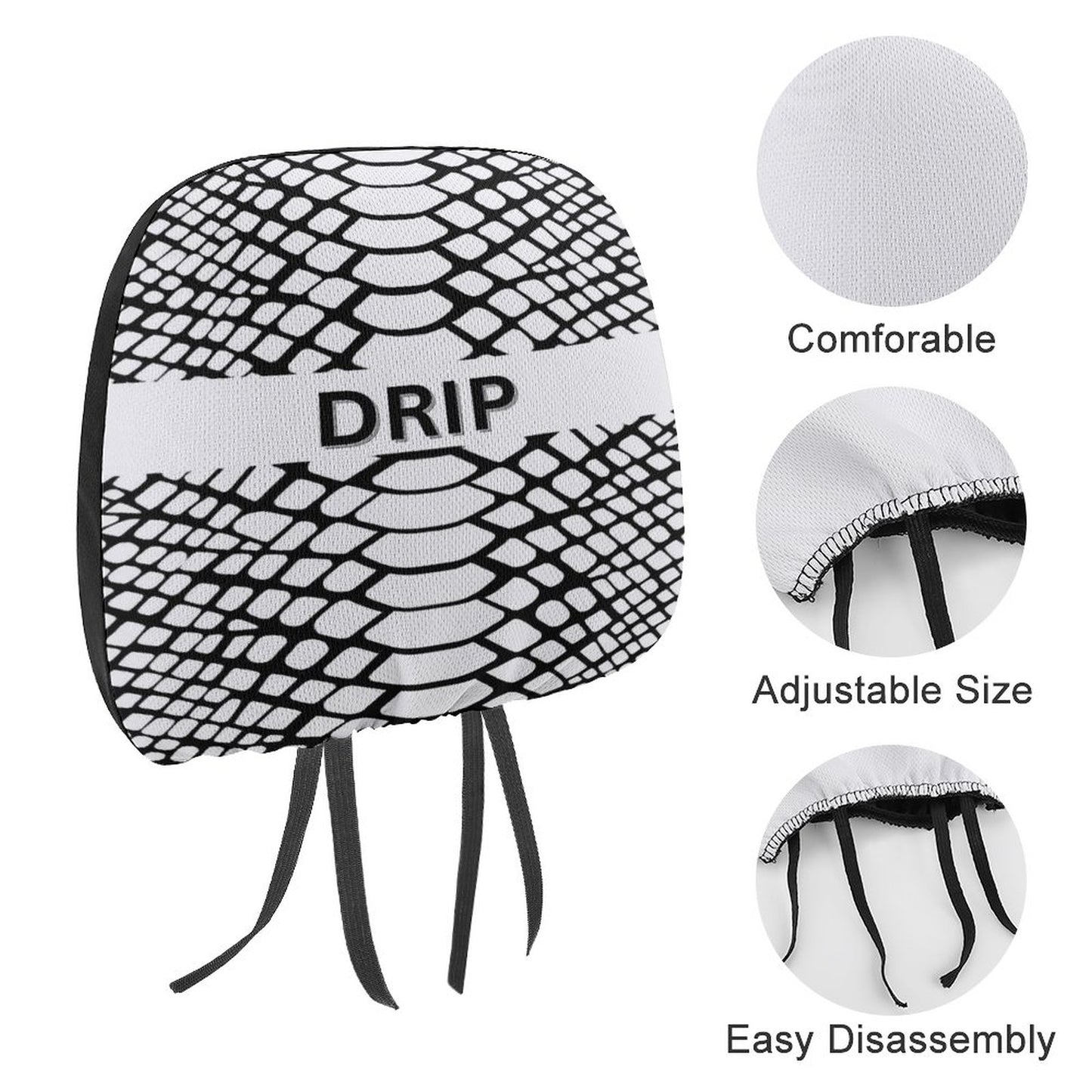 Custom Car Headrest Covers