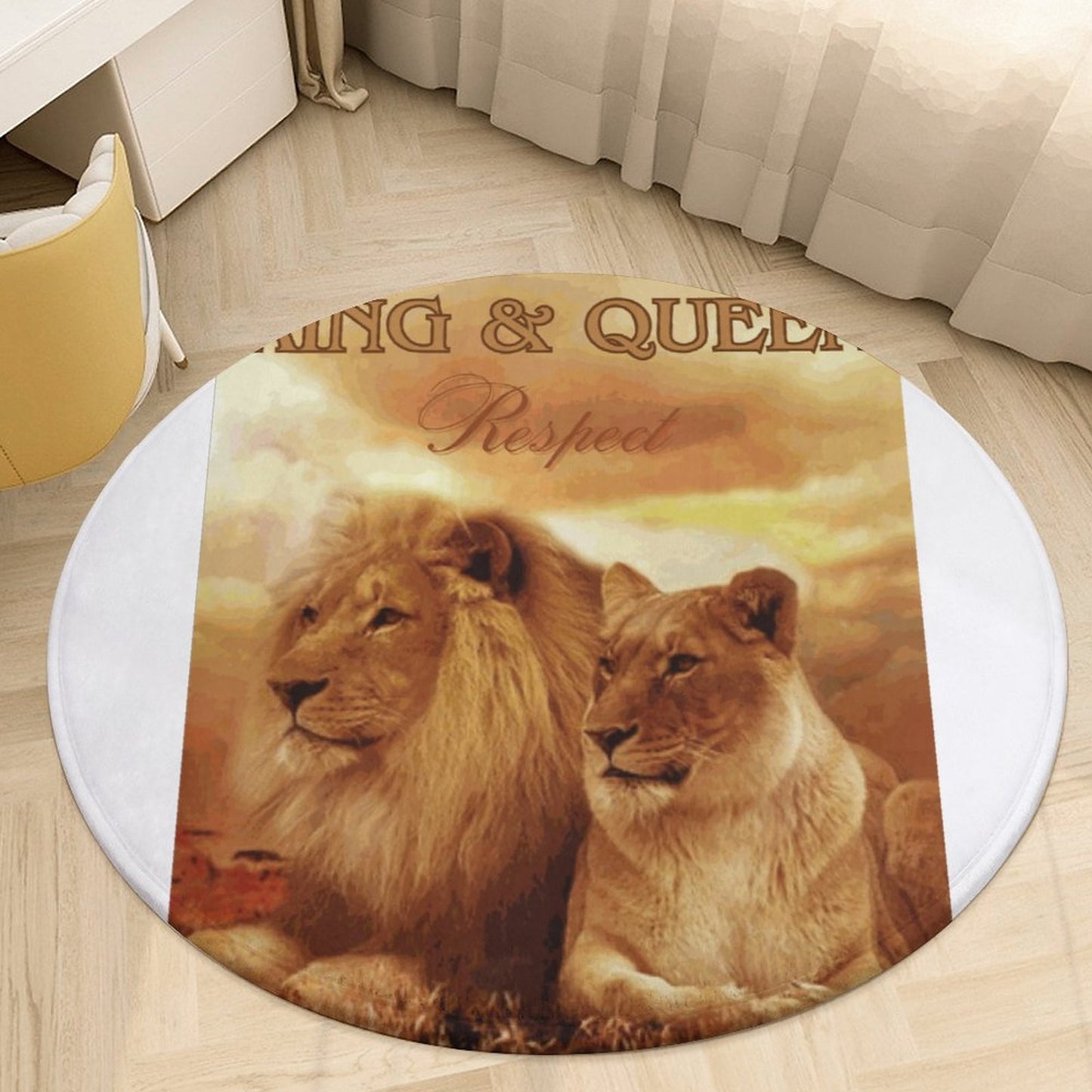 Round Coral Velvet Warm Floor Mat