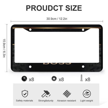 License Plate Frames with 4 Round Holes (1 Pair)