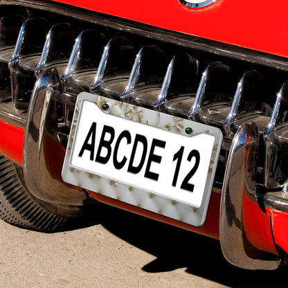 License Plate Frames with 2 Round Holes (1 Pair)