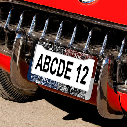 License Plate Frames with 4 Round Holes (1 Pair)