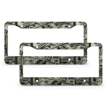 License Plate Frames with 4 Round Holes (1 Pair)
