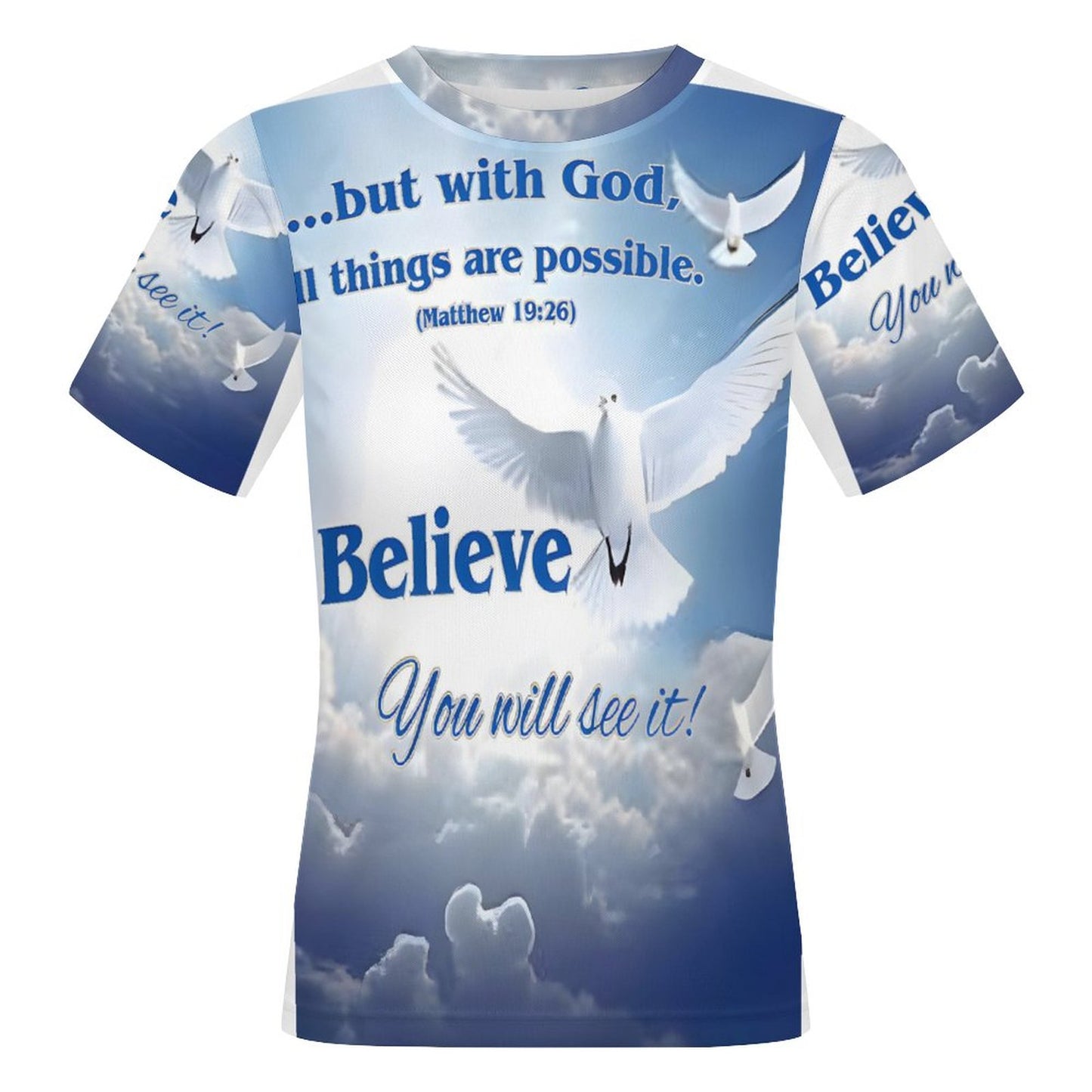 100gsm Short Sleeve Mesh T-Shirt(All-Over Printing)