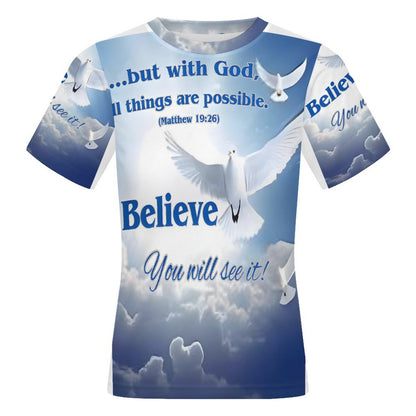 100gsm Short Sleeve Mesh T-Shirt(All-Over Printing)
