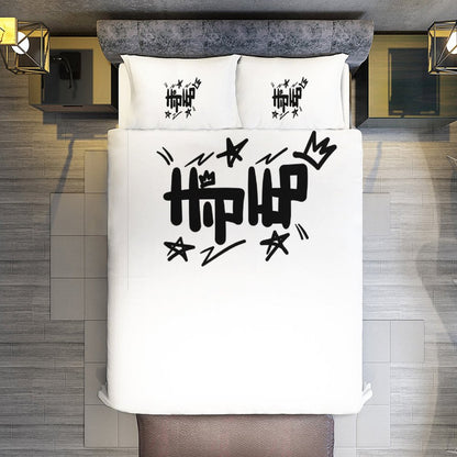 3-Piece Bedding Set-90"x90"/ 229x229cm (Dual-sided Printing)