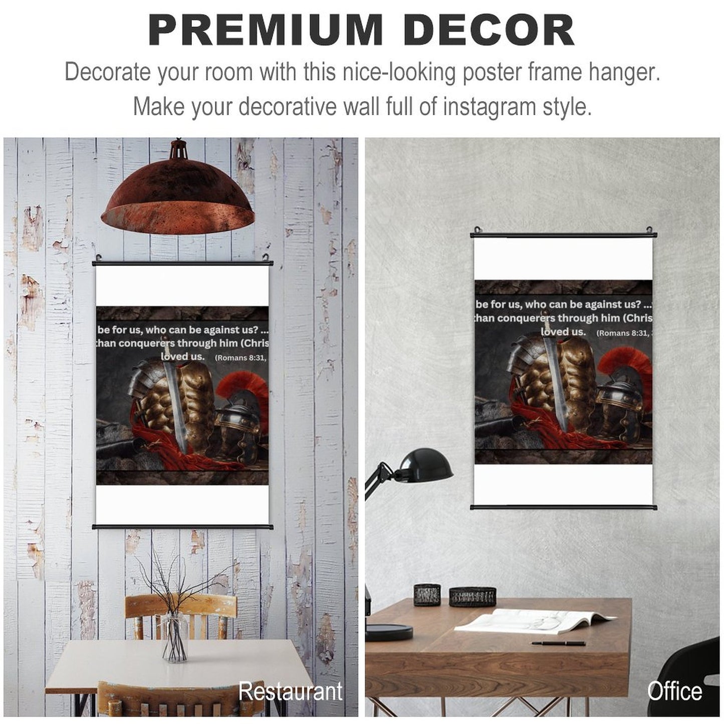 Canvas Hanging Poster with Scrolls-16"x24"/ 40x60cm