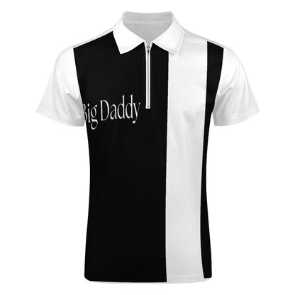 Men's Short Sleeve POLO Shirt with Zipper B470 (All-Over Printing)