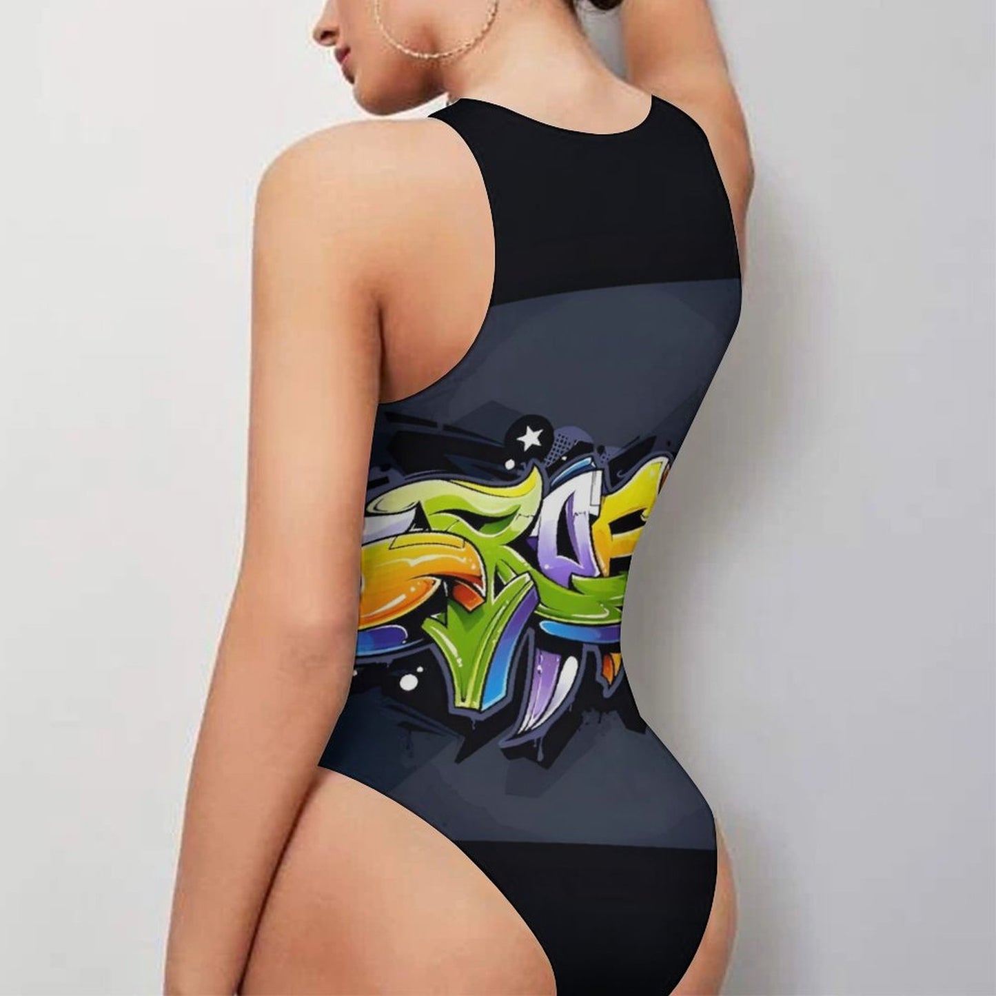 COLORFUL GRAFFITI Tank Top Bodysuit