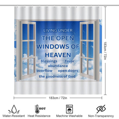 Shower Curtain Set with 3 Rugs