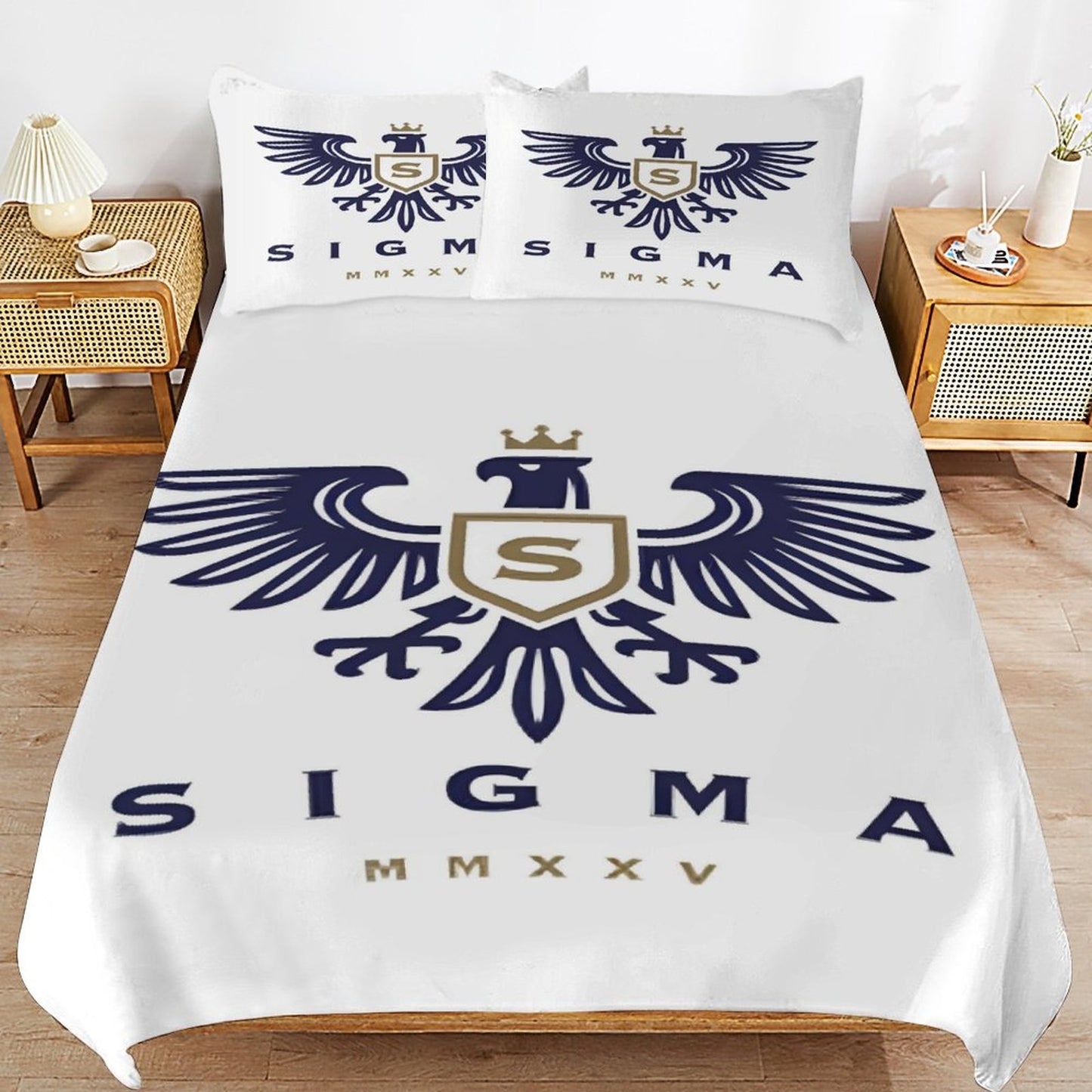 3-Piece Bedding Set-86"×70"/ 218×177cm (Dual-sideded Printing)