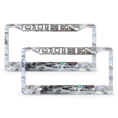 License Plate Frames with 4 Round Holes (1 Pair)