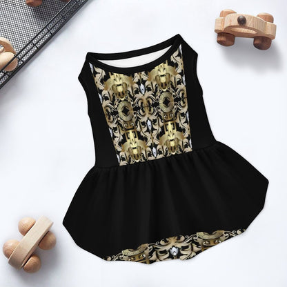 Plus Size Pet Ruffled Dress