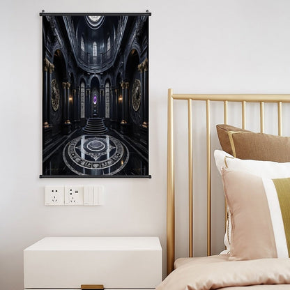Canvas Hanging Poster with Scrolls-16"x24"/ 40x60cm