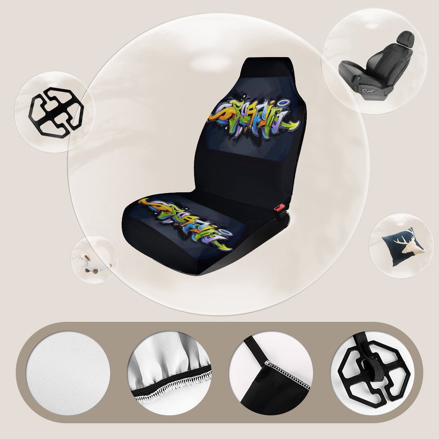 Car Seat Cover Protector-GRAFFITI