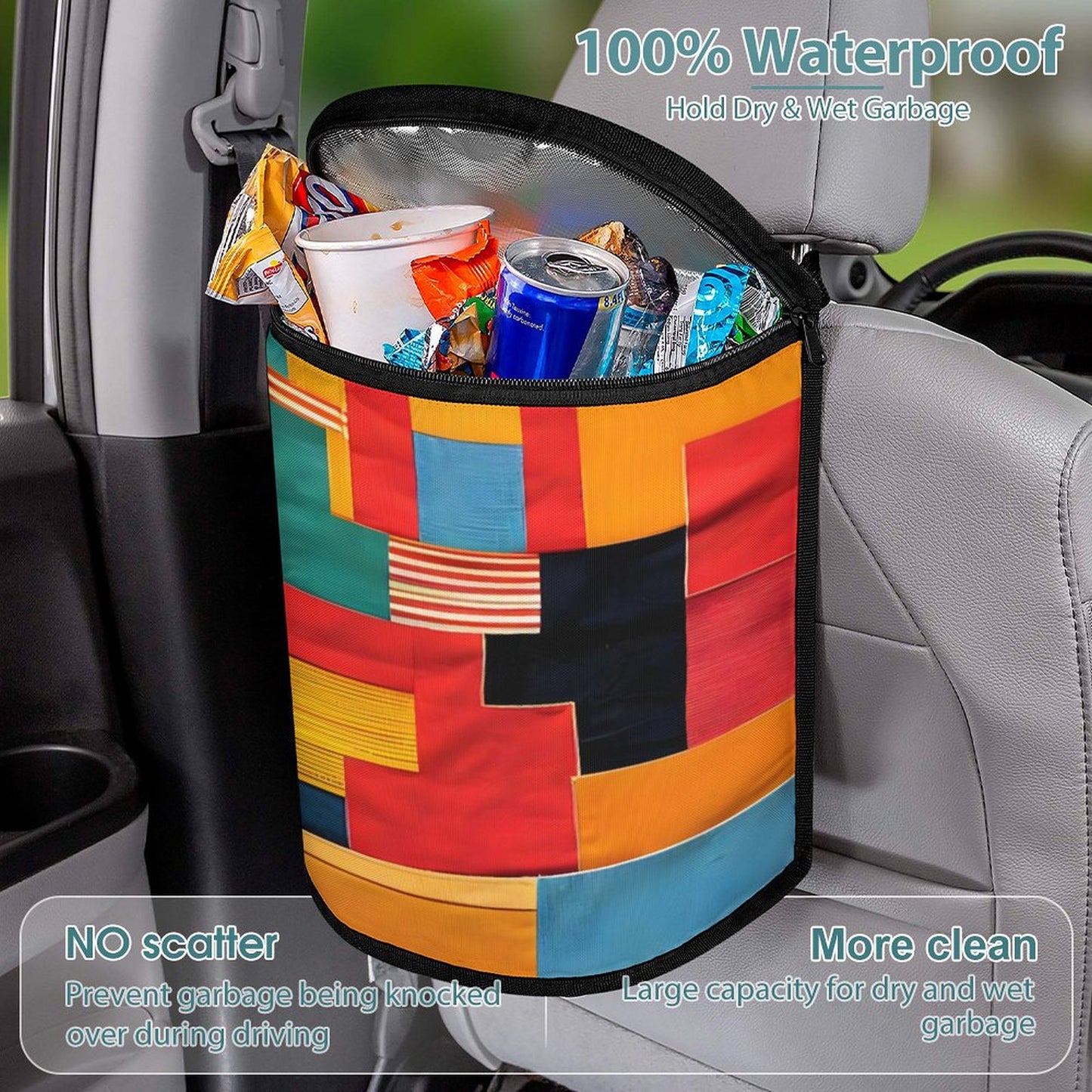 Collapsible Car Trash Bin