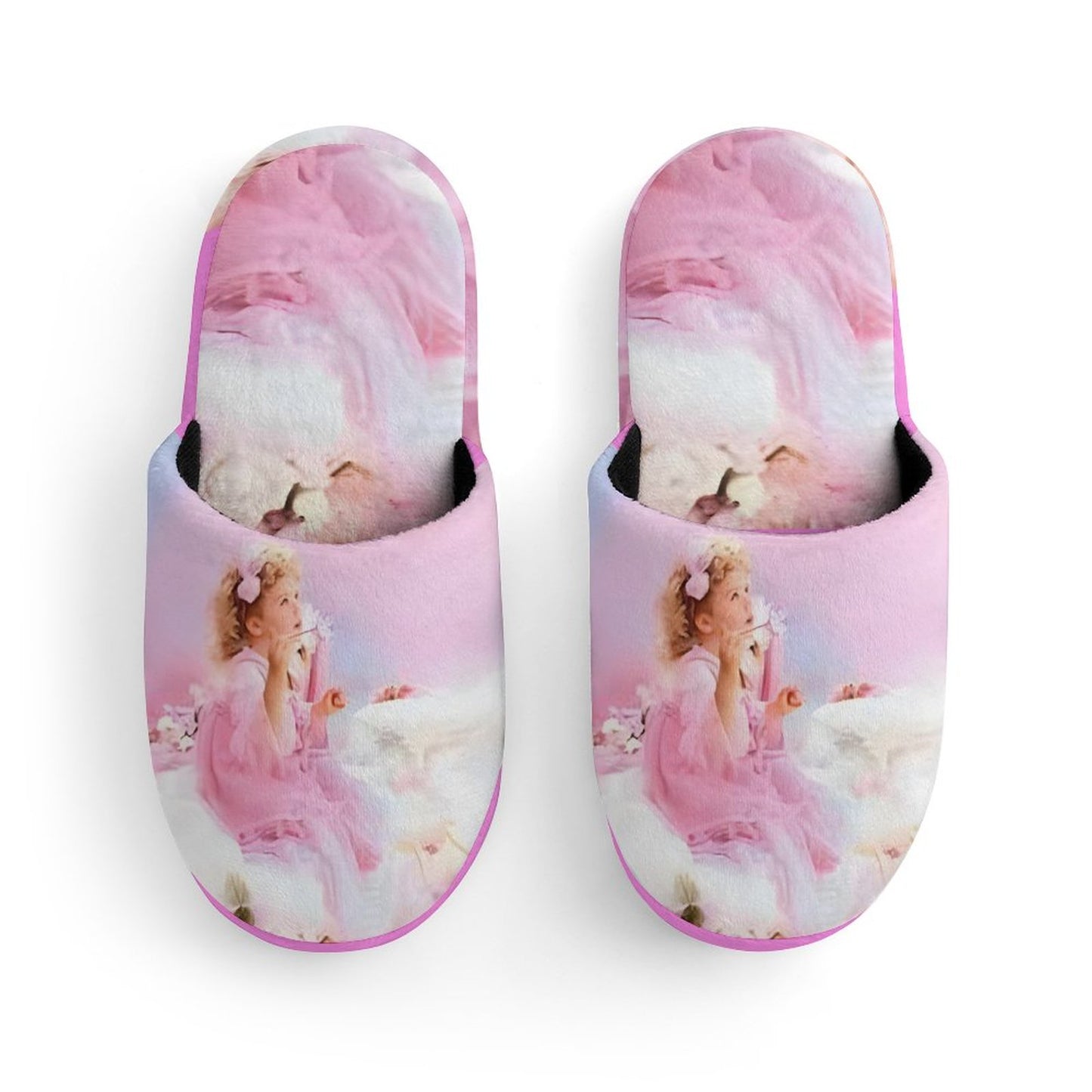 Flannel Children's Cotton Slippers (All-Over Printing)